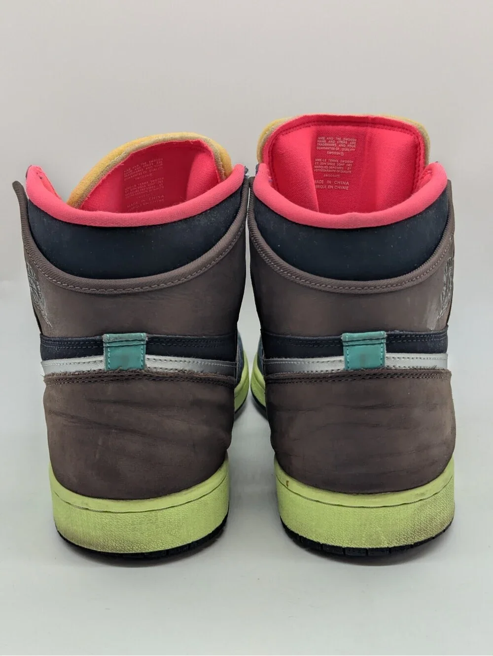 Jordan 1 Retro High OG Tokyo Bio Hack Black Green Colorblock Shoes 555088-201